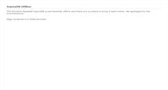 Desktop Screenshot of injurydb.drivelinebaseball.com